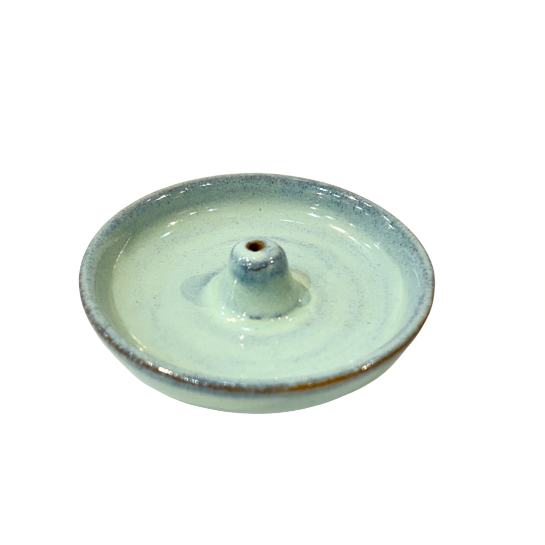 Glazed Round Incense Holder