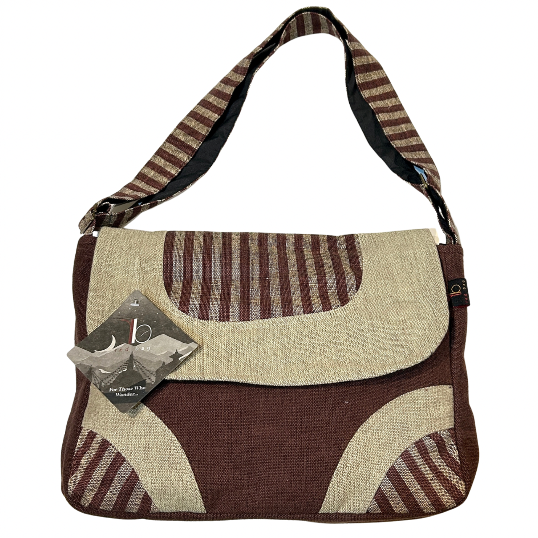 Train Hopper Striped Messenger Bag