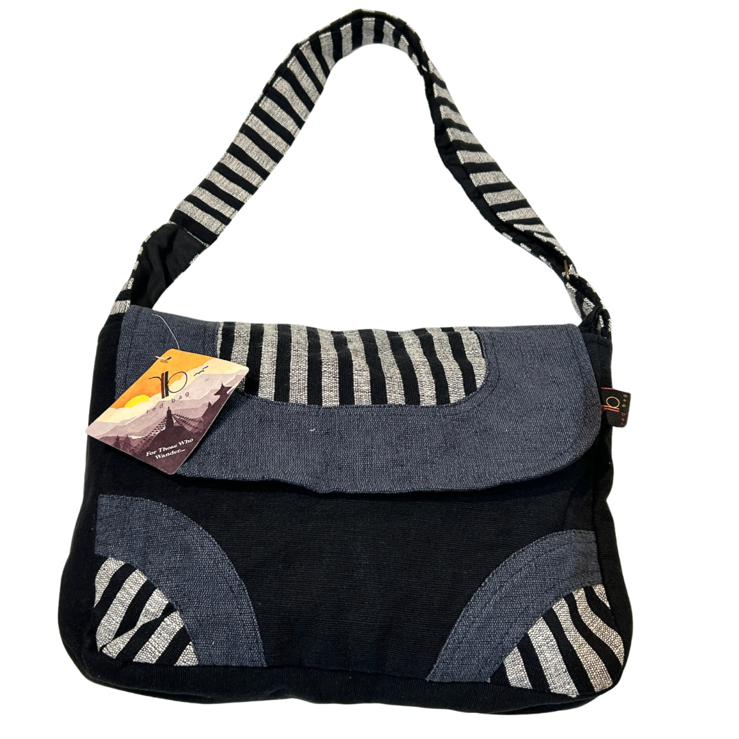 Train Hopper Striped Messenger Bag