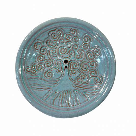 Glazed Tree of Life Incense Holder