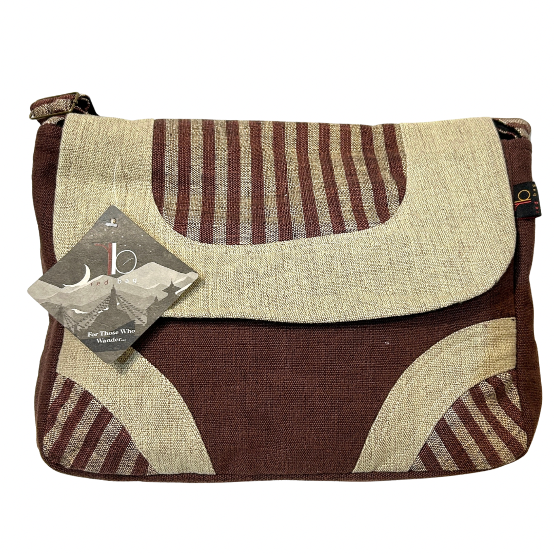 Train Hopper Striped Messenger Bag