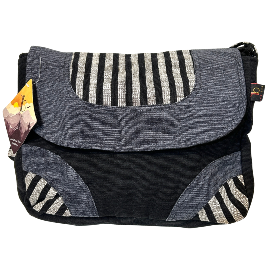 Train Hopper Striped Messenger Bag