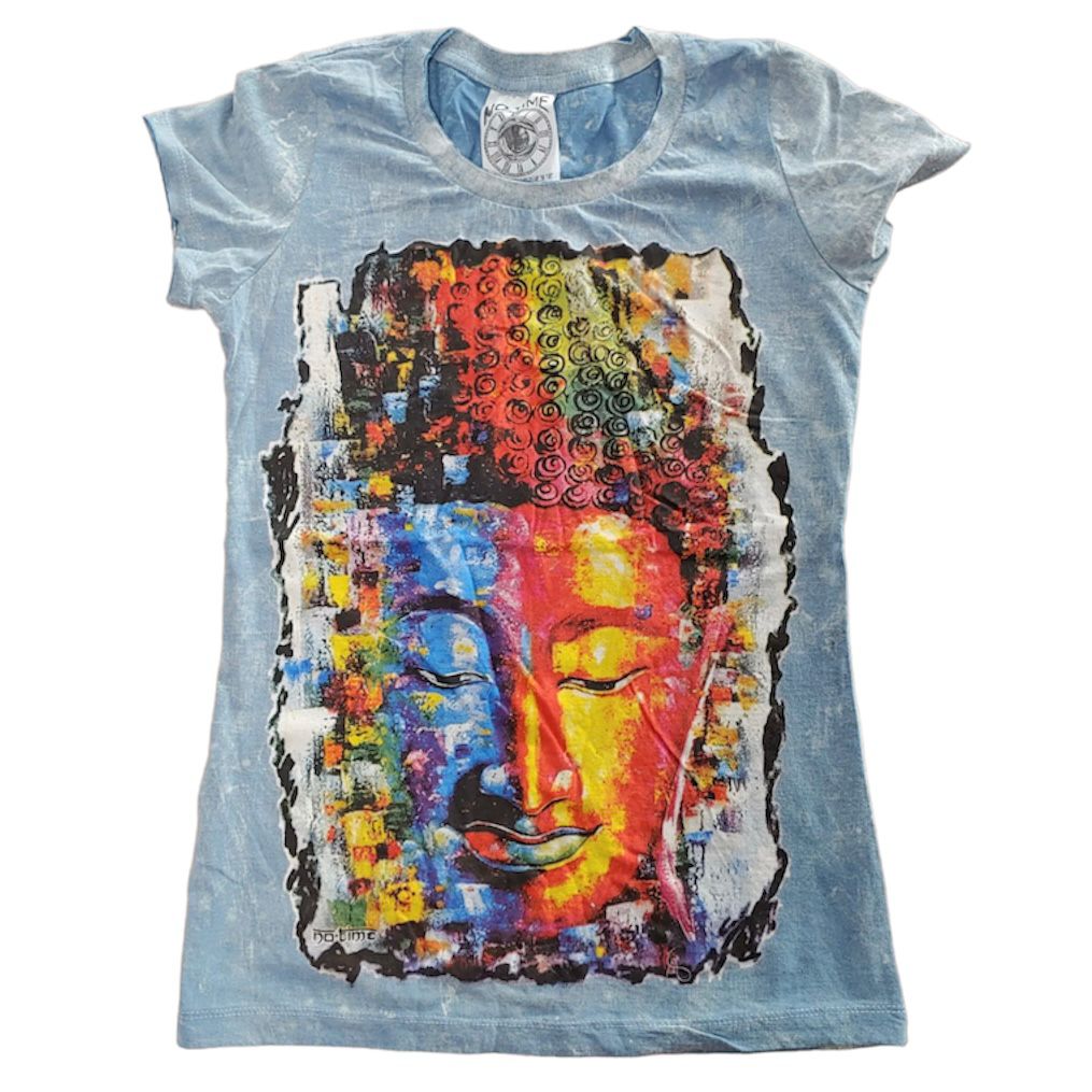 Buddha Mind Ladies T-shirt By No Time – Red Bag